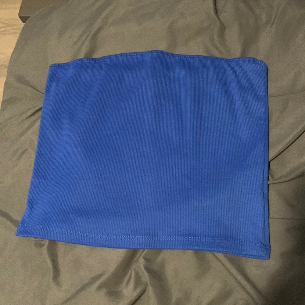 Blue tube top